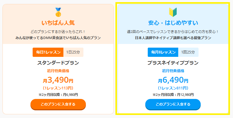 DMM英会話のプラスネイティブプラン