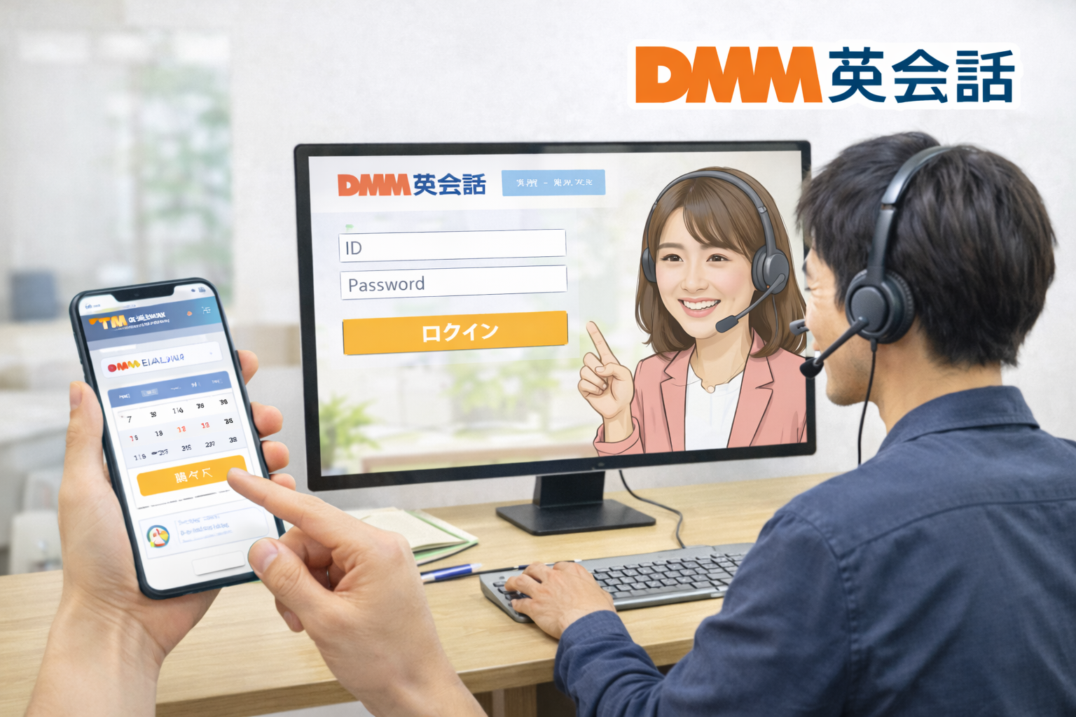 DMM英会話で日本人講師とレッスンを受ける流れ