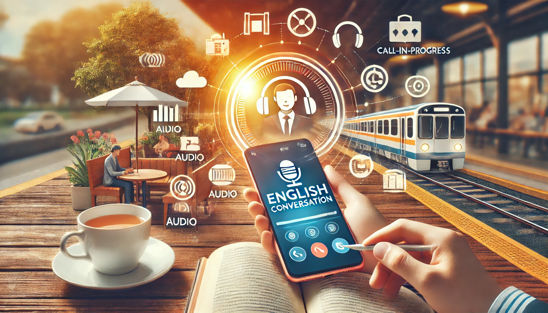 外出先でスマホやタブレットで英語を話す時に便利