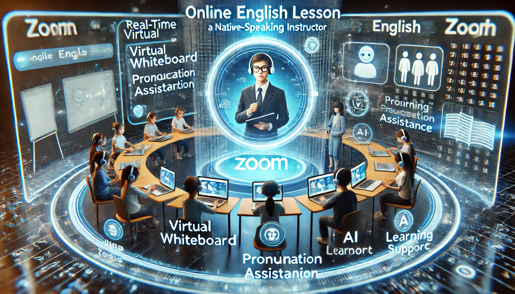 Zoomを使ったオンラインレッスンに対応している